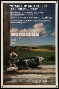 1k328 HOOSIERS reviews 1sh '86 best basketball movie ever, Gene Hackman, Dennis Hopper!