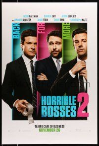 1k329 HORRIBLE BOSSES 2 teaser DS 1sh '14 Waltz, Foxx, Bateman, Day, Sudeikis, Aniston, Pine!