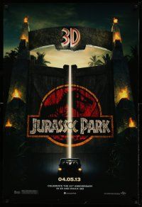 1k402 JURASSIC PARK teaser DS 1sh R13 Steven Spielberg, Richard Attenborough re-creates dinosaurs!