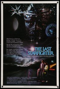1k435 LAST STARFIGHTER 1sh '84 Catherine Mary Stewart & Lance Guest as video game pilot!
