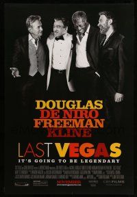 1k436 LAST VEGAS advance DS 1sh '13 Michael Douglas, Robert De Niro, Morgan Freeman, Kevin Kline!