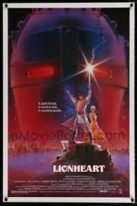 1k452 LIONHEART 1sh '87 Eric Stoltz, Gabriel Byrne, cool fantasy artwork by M.W.!