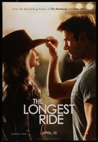 1k461 LONGEST RIDE teaser DS style A 1sh '15 romantic image of Melissa Benoist and Scott Eastwood!