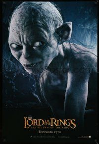 1k464 LORD OF THE RINGS: THE RETURN OF THE KING teaser DS 1sh '03 CGI Andy Serkis as Gollum!
