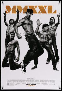 1k480 MAGIC MIKE XXL advance DS 1sh '15 cool image of barechested Channing Tatum and cast!
