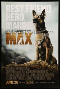 1k497 MAX advance DS 1sh '15 wonderful image of canine dog hero in uniform!