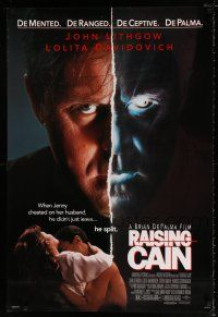 1k625 RAISING CAIN DS 1sh '92 John Lithgow, Brian De Palma