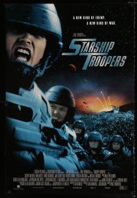 1k730 STARSHIP TROOPERS DS 1sh '97 Paul Verhoeven, Neil Patrick Harris, Dina Meyer, cult sci-fi!