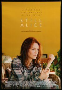 1k733 STILL ALICE DS 1sh '14 wonderful close up image of wide-eyed Julianne Moore in the title role