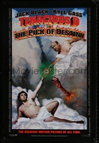 1k763 TENACIOUS D IN THE PICK OF DESTINY DS 1sh '06 Sistine Chapel art of Jack Black & Kyle!