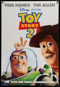 1k791 TOY STORY 2 advance DS 1sh '99 Woody, Buzz Lightyear, Disney and Pixar animated sequel!