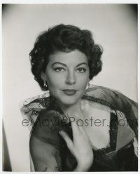 1m127 AVA GARDNER 7.5x9.25 still '50s great head & shoulders portrait in sexy sheer outfit!