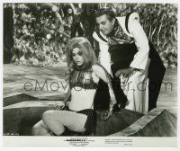 1m138 BARBARELLA 8x9.75 still '68 sexy Jane Fonda in super skimpy outfit, directed by Roger Vadim!