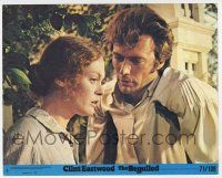 1m009 BEGUILED 8x10 mini LC #6 '71 c/u of Clint Eastwood & Elizabeth Hartman, directed by Don Siegel