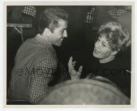 1m149 BEHAVE YOURSELF candid 8.25x10 still '51 Shelley Winters & Farley Granger laughing on set!