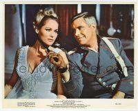 1m013 BLUE MAX color 8x10 still '66 c/u of George Peppard flirting with sexy Ursula Andress!