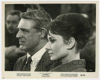 1m207 CHARADE 8x10.25 still '63 great close portrait of pretty Audrey Hepburn & Cary Grant!