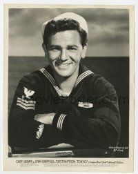 1m265 DESTINATION TOKYO 8x10.25 still '43 great smiling portrait of Navy sailor John Garfield!