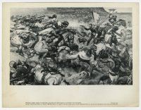 1m334 FORT APACHE 8x10.5 still '48 Harold Von Schmidt art of cavalrymen fighting Native Americans!