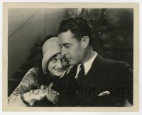 1m338 FOUR WALLS 8.25x10 still '28 sexy young Joan Crawford smiles affectionately at John Gilbert!
