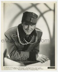 1m453 HOTEL IMPERIAL 8.25x10 still '39 great smiling portrait of Ray Milland smoking in uniform!