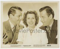 1m479 I WALKED WITH A ZOMBIE 8.25x10 still R56 Frances Dee between James Ellison & Tom Conway!