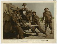 1m044 IMMORTAL SERGEANT color 8x10.25 still '43 Henry Fonda, Lowry, Joslyn & Mitchell by tank!