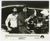 1m496 INDIANA JONES & THE TEMPLE OF DOOM candid 8x9.75 still '84 Steven Spielberg & George Lucas!