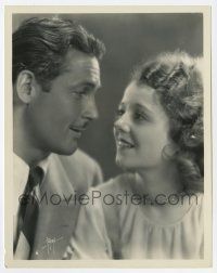 1m521 JANET GAYNOR/CHARLES FARRELL deluxe 8x10.25 still '30s romantic close portrait by Autrey!