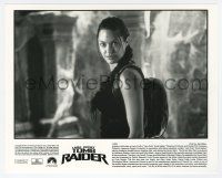 1m567 LARA CROFT TOMB RAIDER 8x10 still '01 c/u of sexy Angelina Jolie, from popular video game!