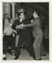 1m621 MANPOWER candid 8.25x10 still '41 Edward G. Robinson in real life scuffle with George Raft!