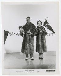 1m650 MR. BELVEDERE GOES TO COLLEGE 8x10.25 still '49 Shirley Temple & Clifton Webb in fur coats!