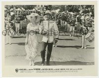 1m656 MUSIC MAN 8x10.25 still '62 Robert Preston & Shirley Jones walking in parade!