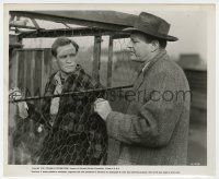 1m690 ON THE WATERFRONT 8.25x10 still '54 Leif Erickson looks at Marlon Brando with prize pigeon!