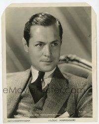 1m771 ROBERT MONTGOMERY 8x10.25 still '30s great head & shoulders portrait wearing suit & tie!