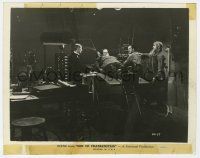 1m834 SON OF FRANKENSTEIN 8x10 still '39 great lab scene with Boris Karloff, Lugosi & Rathbone!