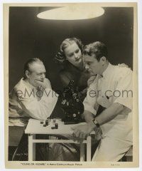 1m994 YOUNG DR. KILDARE 8.25x10 still '38 Lew Ayres, Lionel Barrymore & Lynne Carver by microscope!