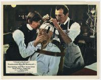 1m030 FRANKENSTEIN MUST BE DESTROYED color English FOH LC '70 Peter Cushing & Ward extracting brain!