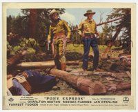 1m062 PONY EXPRESS color English FOH LC '53 Charlton Heston & Forrest Tucker with guns drawn!