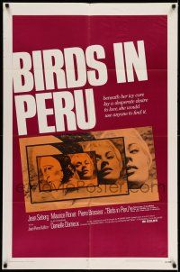 1p100 BIRDS IN PERU 1sh '68 sexy Jean Seberg portraits, she would use anyone to find love!
