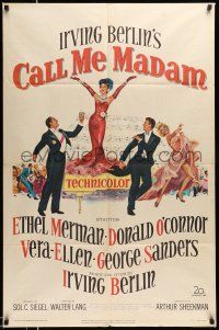 1p150 CALL ME MADAM 1sh '53 Ethel Merman, Donald O'Connor & Vera-Ellen sing Irving Berlin songs!
