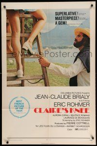 1p183 CLAIRE'S KNEE 1sh '71 Eric Rohmer's Le Genou de Claire, Jean-Claude Brialy