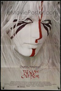 1p185 CLAN OF THE CAVE BEAR 1sh '86 fantastic image of Daryl Hannah in tribal make up!