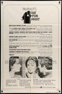 1p229 DAY FOR NIGHT reviews 1sh '73 Francois Truffaut's La Nuit Americaine, Jacqueline Bisset
