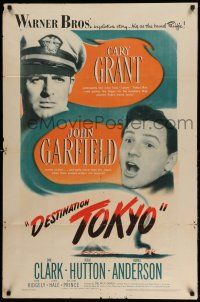 1p242 DESTINATION TOKYO 1sh '43 Cary Grant & John Garfield in World War II!