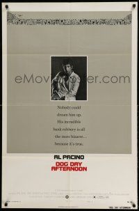 1p260 DOG DAY AFTERNOON style B 1sh '75 Al Pacino, Sidney Lumet bank robbery crime classic!