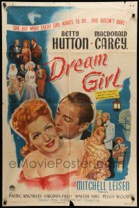 1p272 DREAM GIRL 1sh '48 Betty Hutton did what every girl wants to do, and doesn't dare!