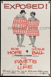 1p298 FACTS OF LIFE 1sh '61 Bob Hope in his underwear & Lucille Ball undressed!