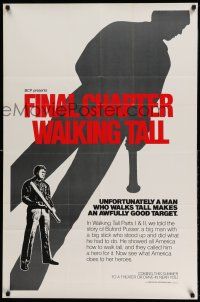 1p322 FINAL CHAPTER - WALKING TALL 1sh '77 Bo Svenson as Buford Pusser, now there was a man!