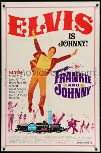 1p354 FRANKIE & JOHNNY 1sh '66 Elvis Presley turns the land of the blues red hot!